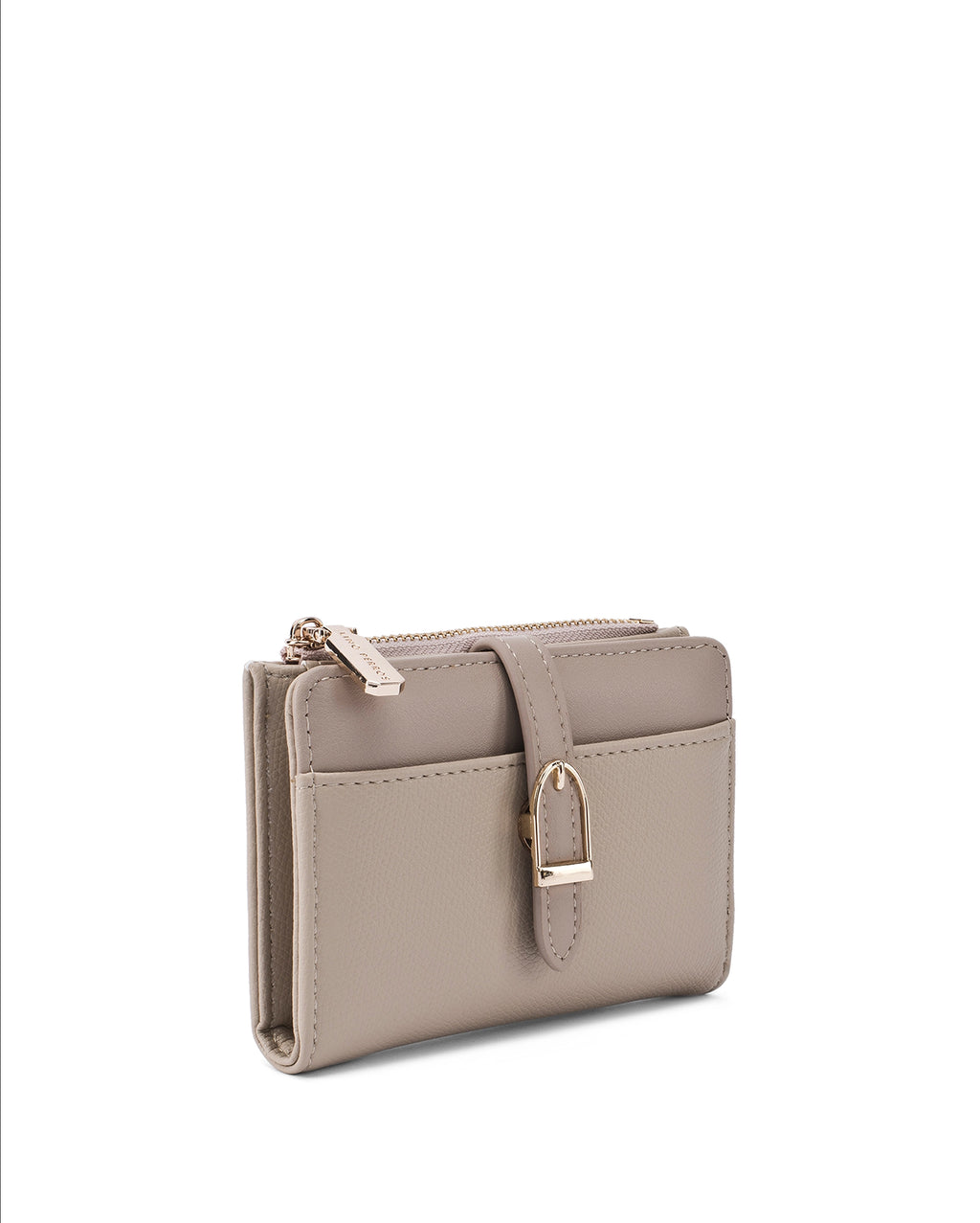 Ella Mini Signature Lock Beige Wallet | Lino Perros