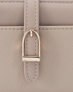 Ella Mini Signature Lock Beige Wallet | Lino Perros