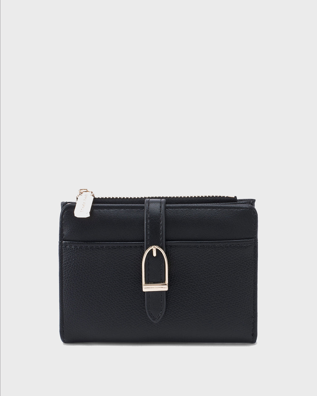 Ella Mini Signature Lock Black Wallet | Lino Perros