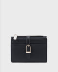 Ella Mini Signature Lock Black Wallet | Lino Perros