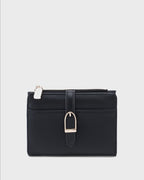 Ella Mini Signature Lock Black Wallet | Lino Perros