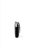 Ella Mini Signature Lock Black Wallet | Lino Perros