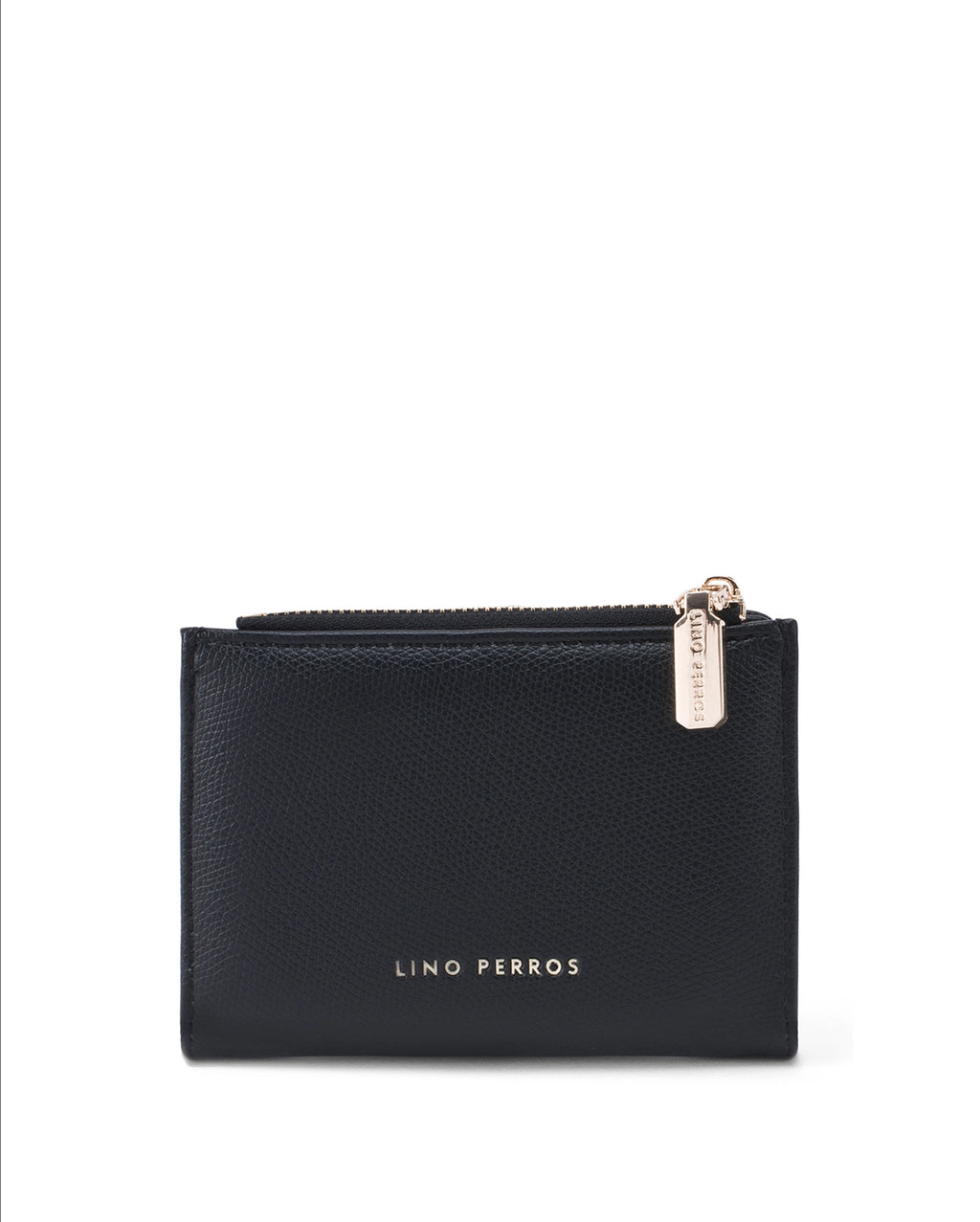 Ella Mini Signature Lock Black Wallet | Lino Perros