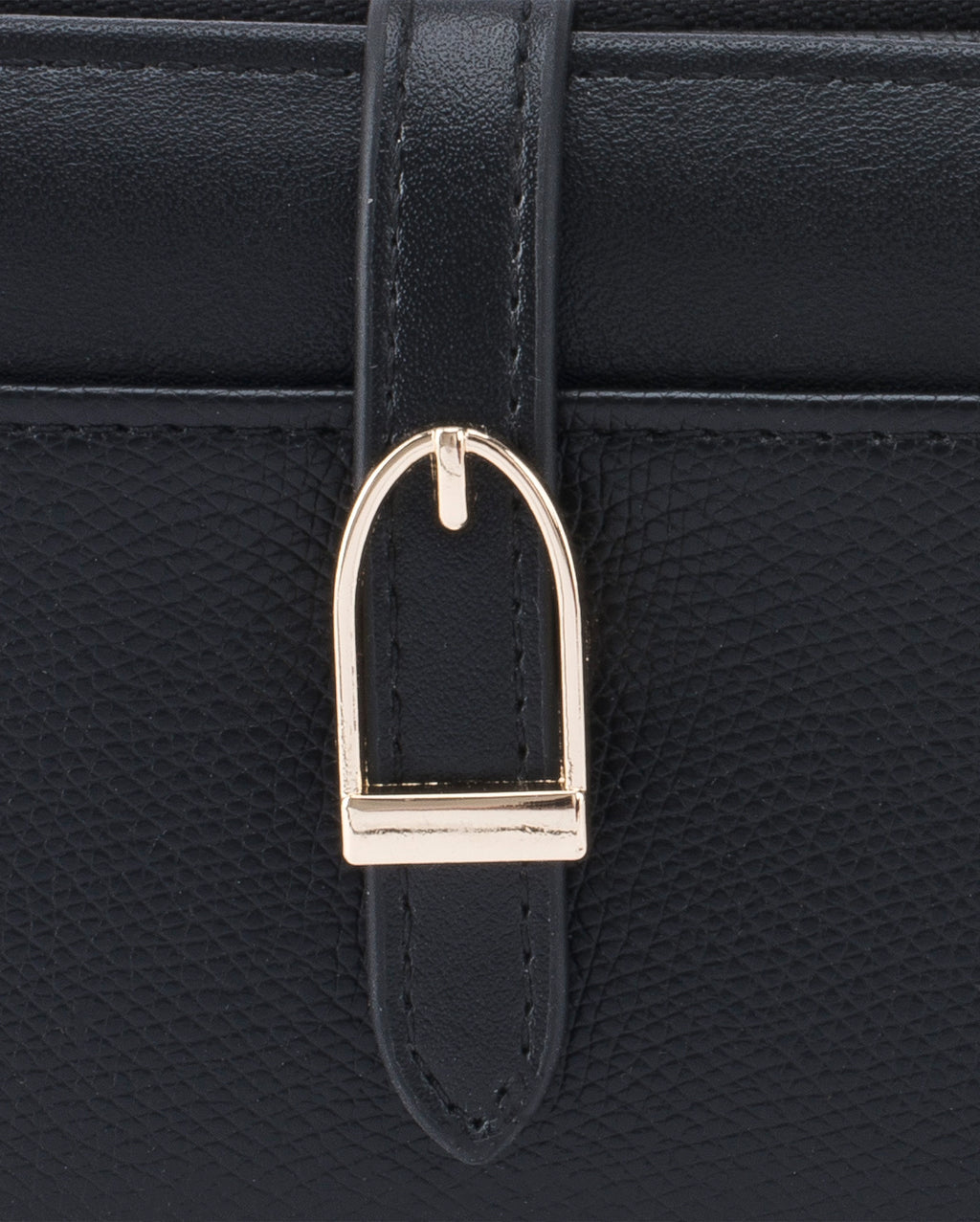 Ella Mini Signature Lock Black Wallet | Lino Perros