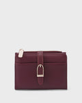Ella Mini Signature Lock Cherry Wallet | Lino Perros