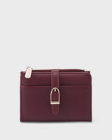 Ella Mini Signature Lock Cherry Wallet