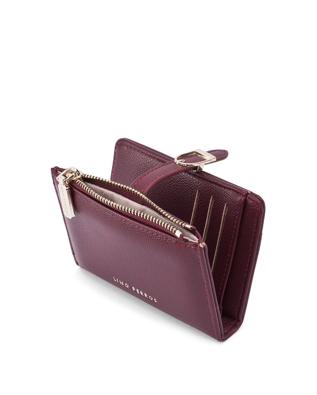 Ella Mini Signature Lock Cherry Wallet | Lino Perros