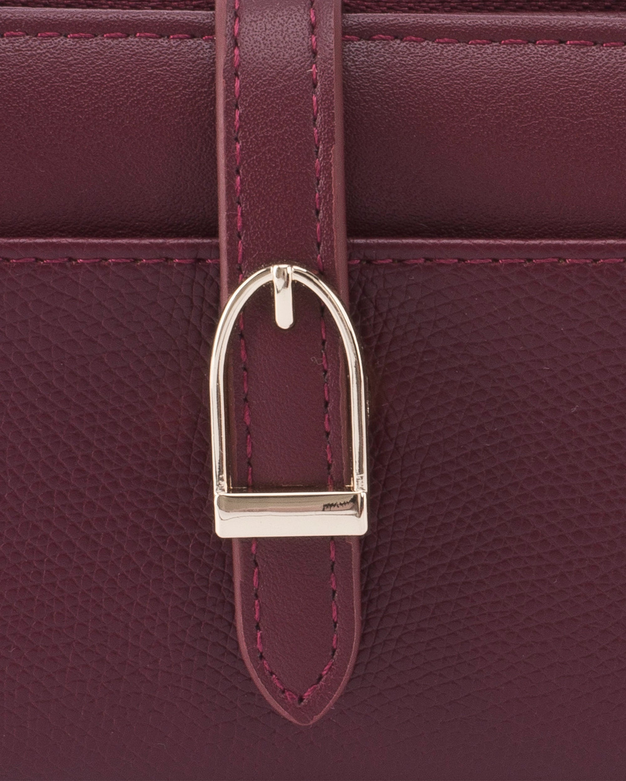 Ella Mini Signature Lock Cherry Wallet | Lino Perros