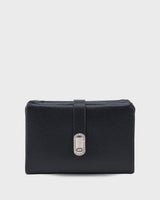 Ella Crystal Elegance Black Wallet