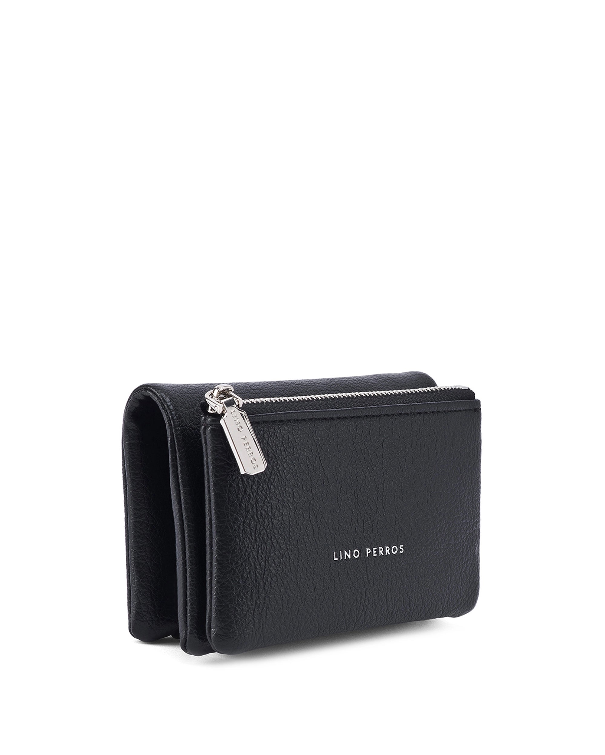 Ella Crystal Elegance Black Wallet | Lino Perros
