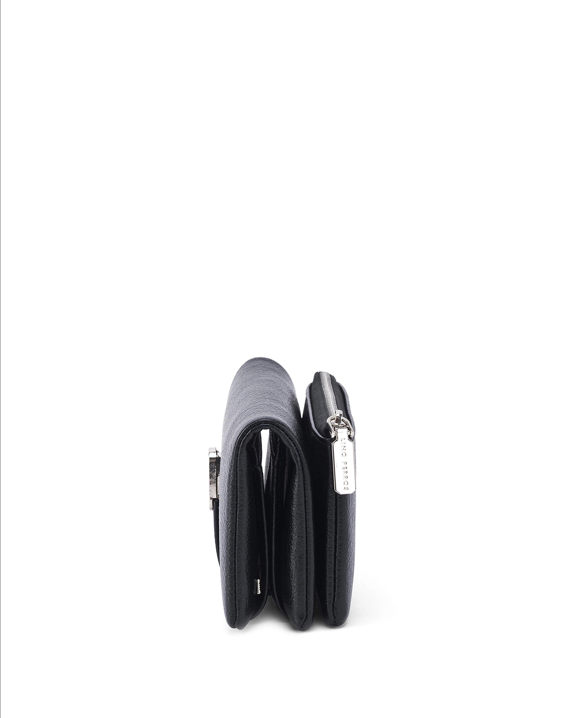 Ella Crystal Elegance Black Wallet | Lino Perros