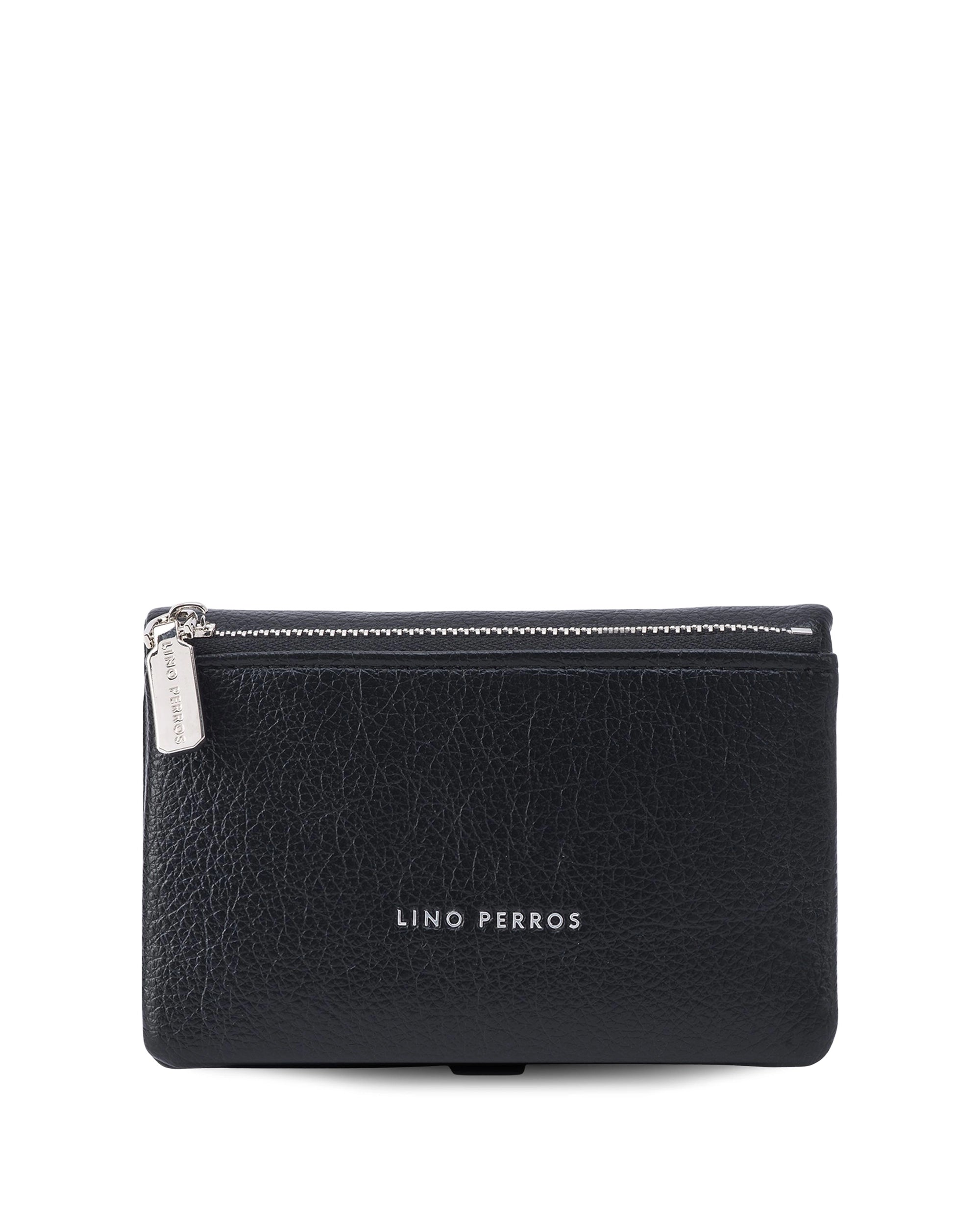 Ella Crystal Elegance Black Wallet | Lino Perros