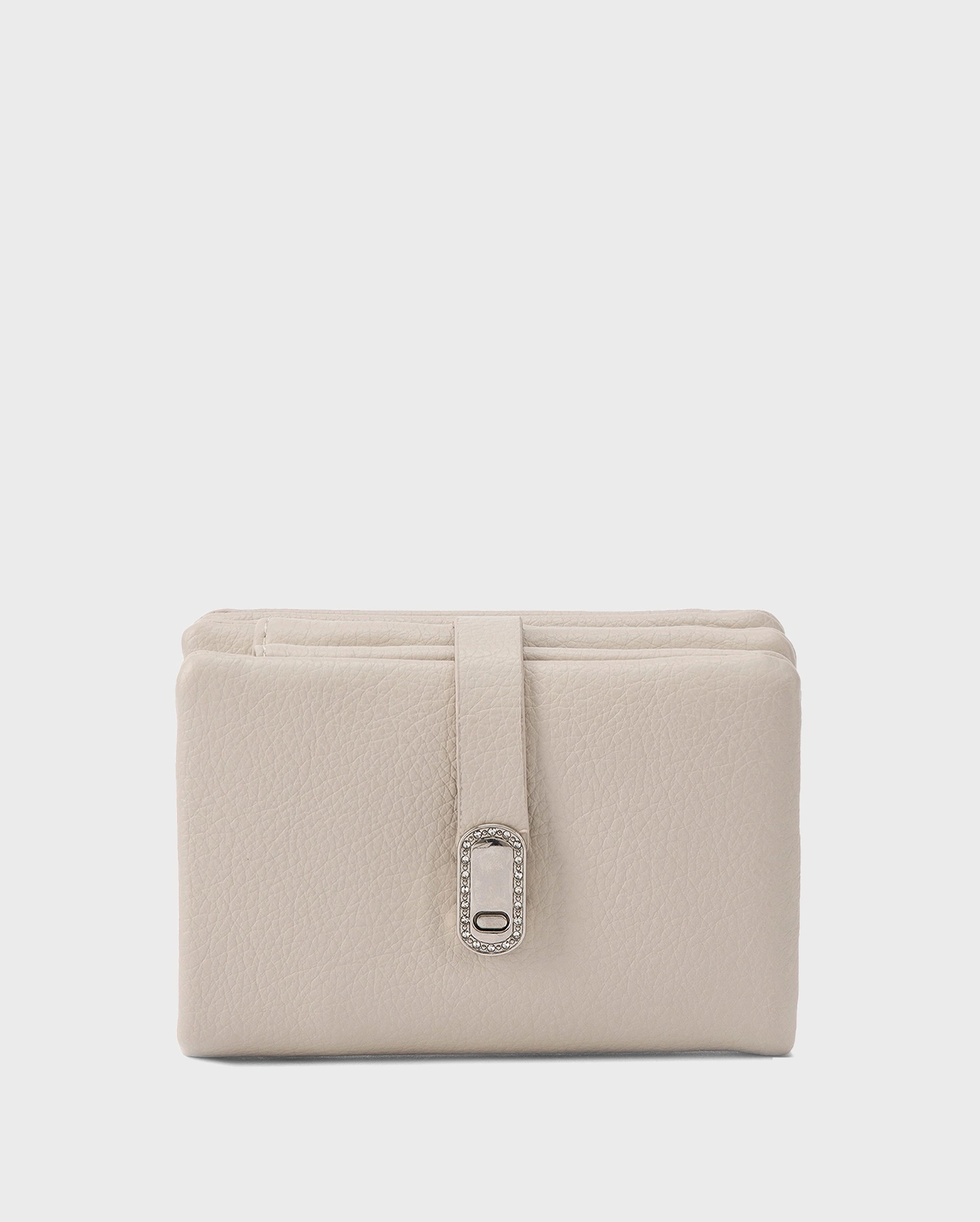 Ella Crystal Elegance Off-White Wallet | Lino Perros