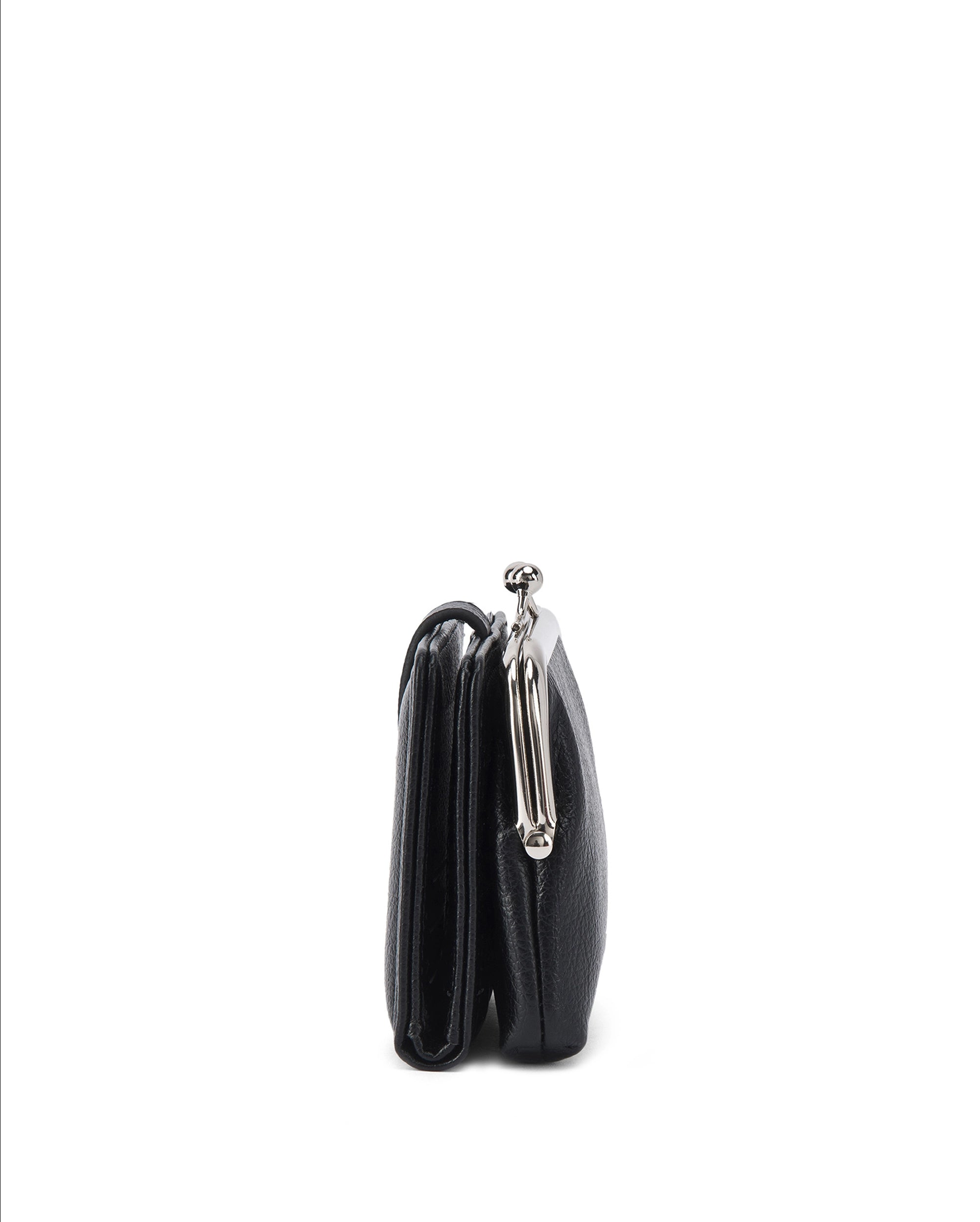 Ella Compact Luxe Black Wallet | Lino Perros