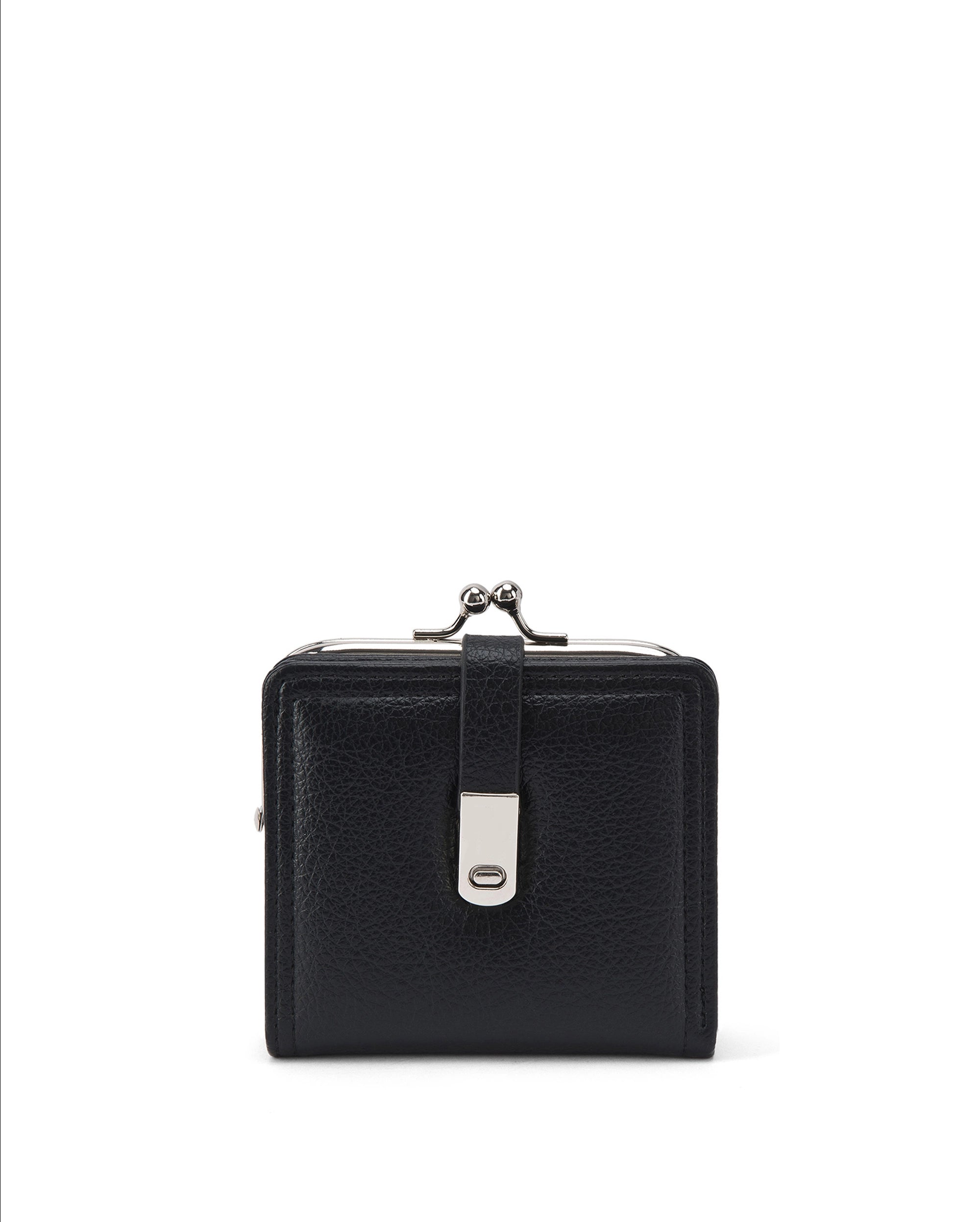 Ella Compact Luxe Black Wallet | Lino Perros