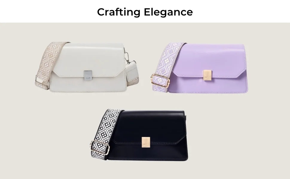 Avril Bold Solid Black Sling Bag