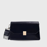 Avril Bold Solid Black Sling Bag