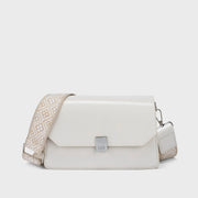 Avril Bold Solid Off White Sling Bag