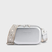 Avril Bold Solid Silver Sling Bag