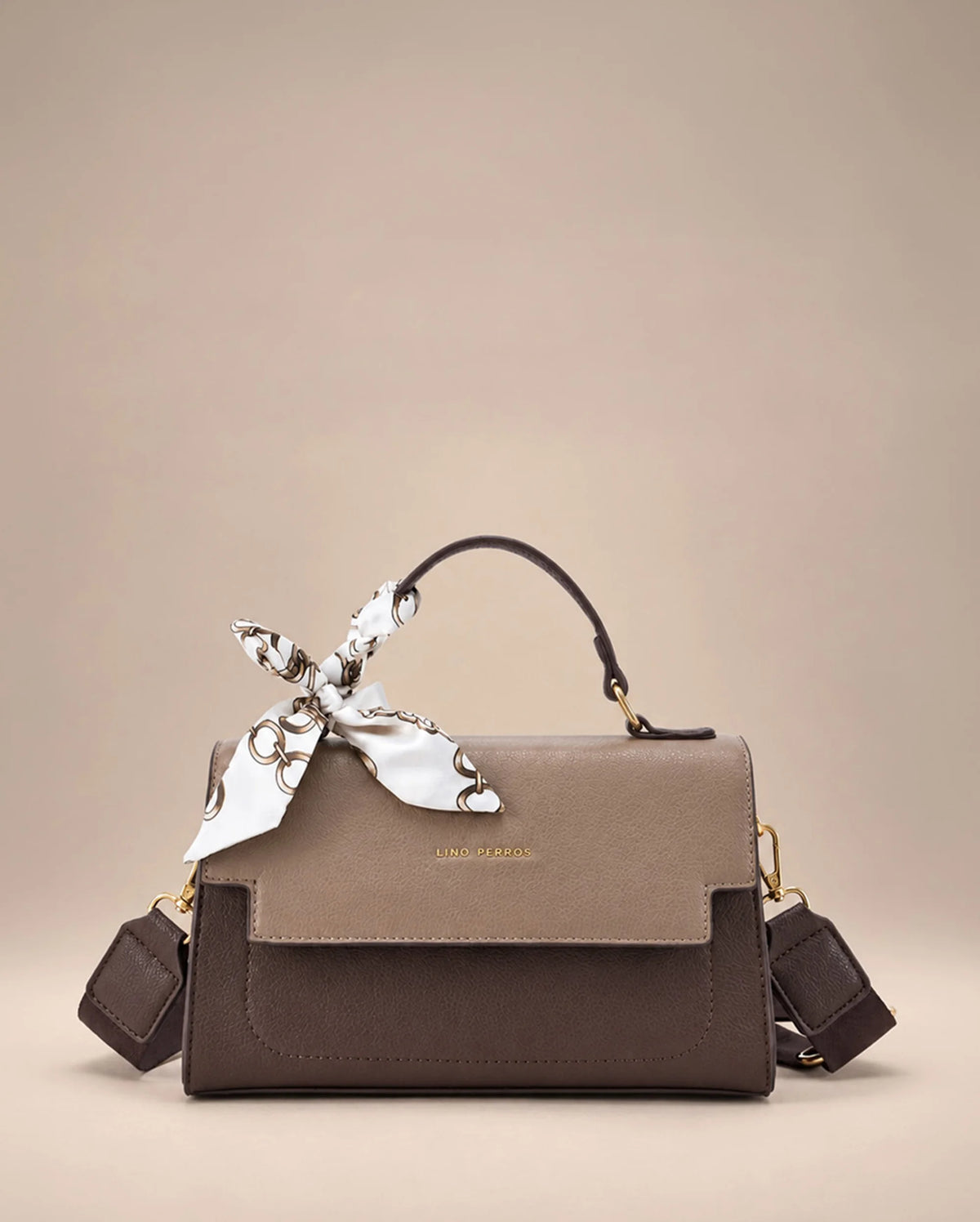 Monroe Silk Taupe Sling Bag - Lino Perros