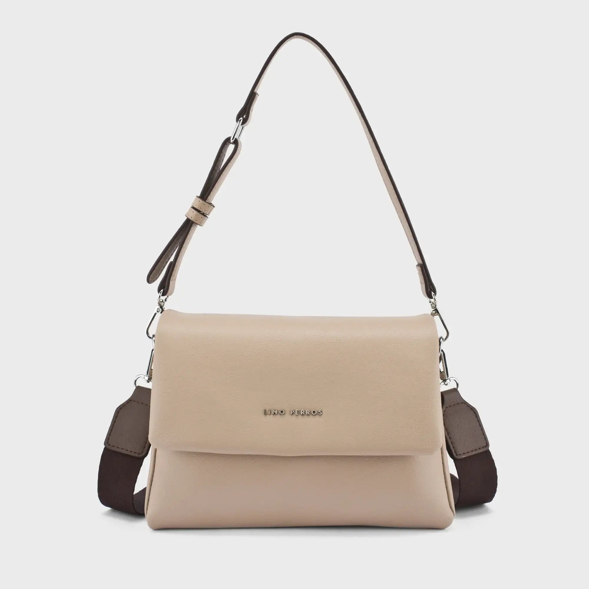 Voyage Mousse Beige Shoulder Bag - Lino Perros