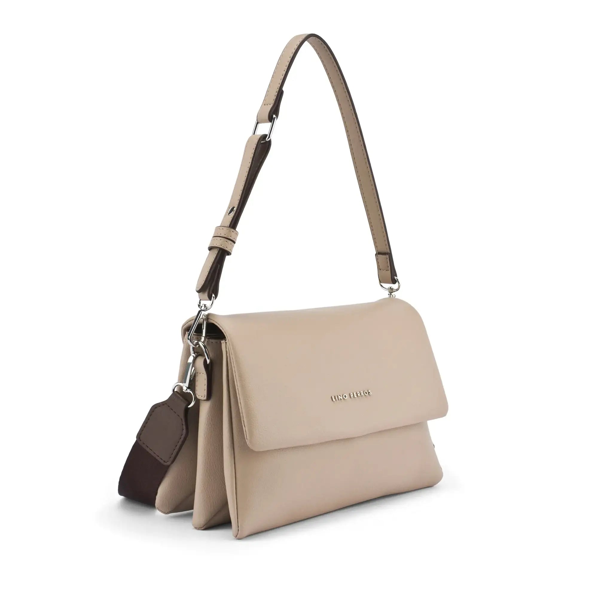 Voyage Mousse Beige Shoulder Bag - Lino Perros