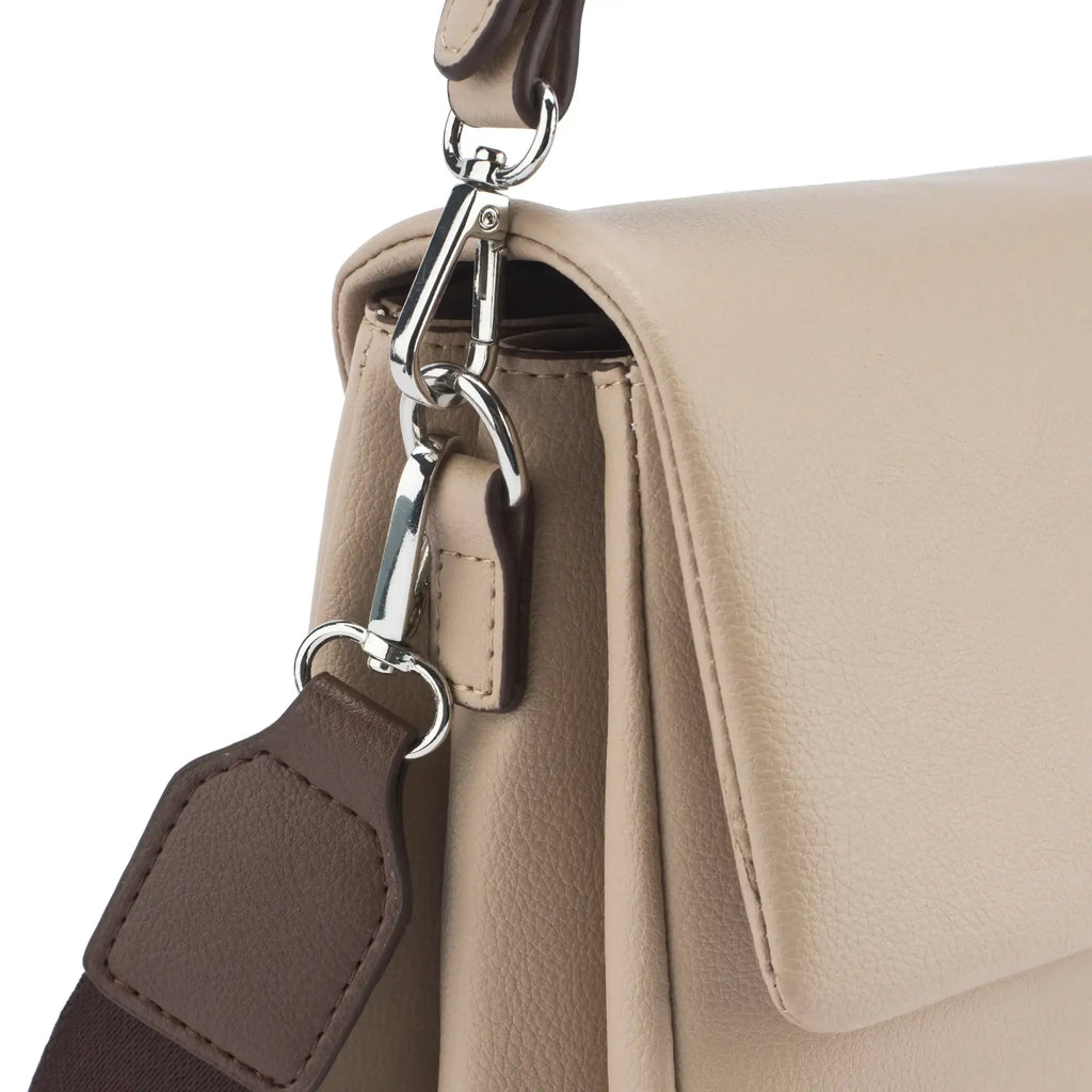 Voyage Mousse Beige Shoulder Bag - Lino Perros