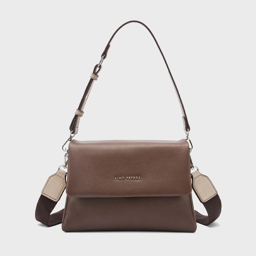 Voyage Mousse Coffee Shoulder Bag - Lino Perros