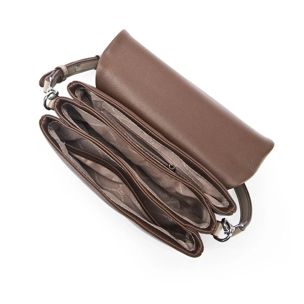 Voyage Mousse Coffee Shoulder Bag - Lino Perros