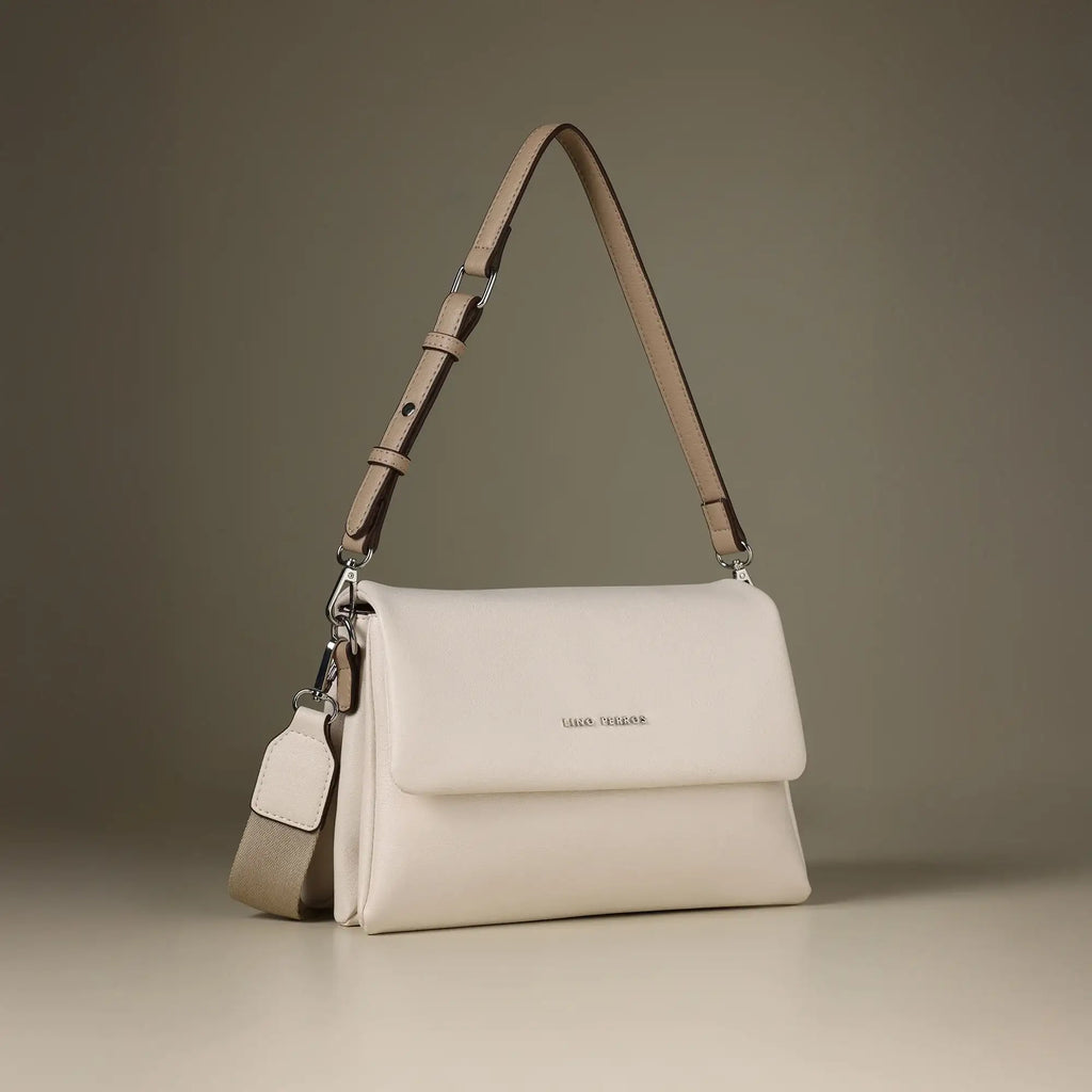 Voyage Mousse Off White Shoulder Bag - Lino Perros