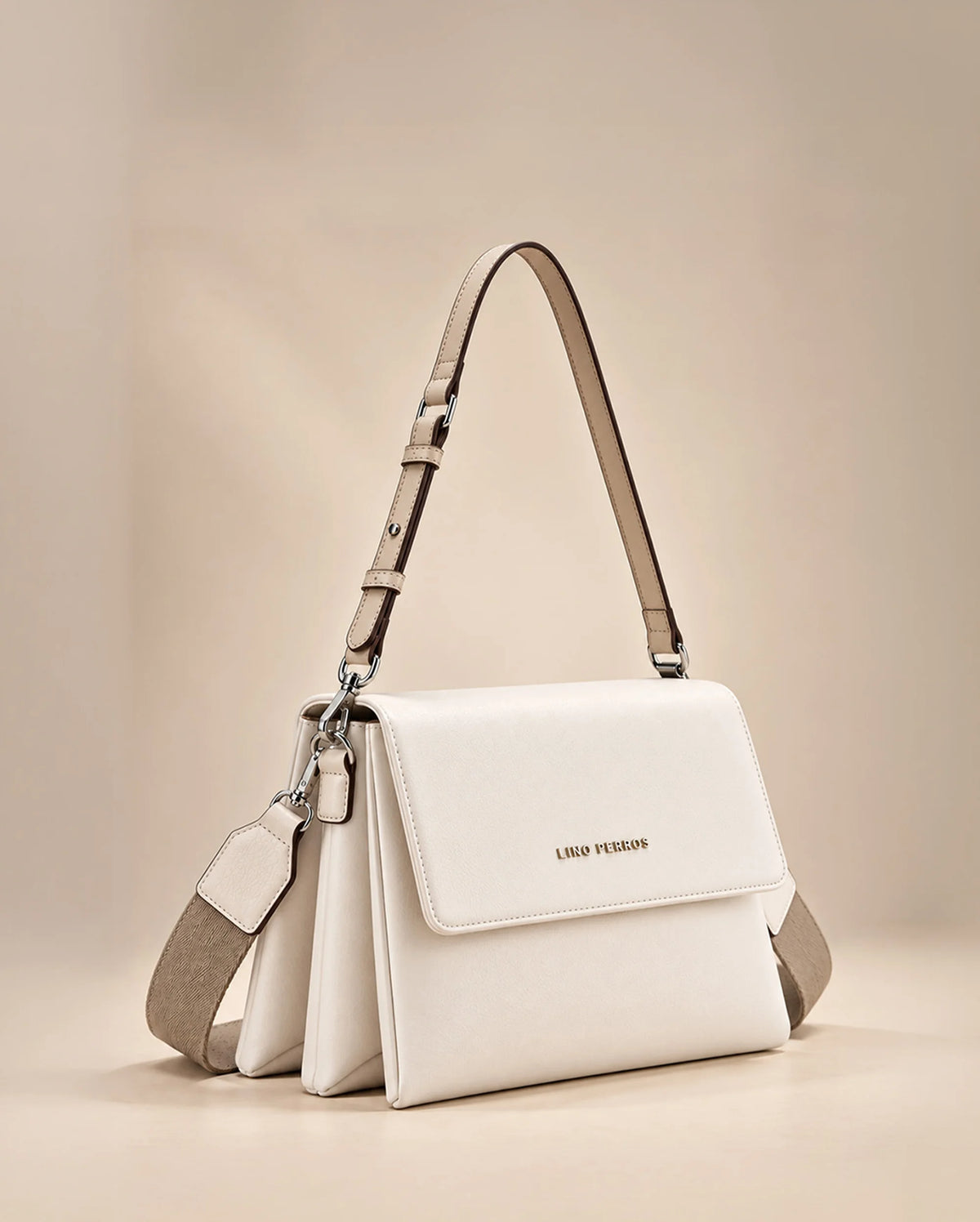 Voyage Mousse Off White Shoulder Bag - Lino Perros