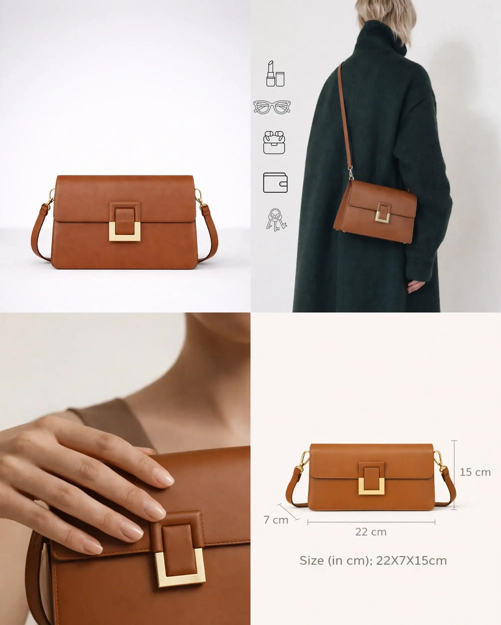 Monroe Mist Tan Sling Bag - Lino Perros