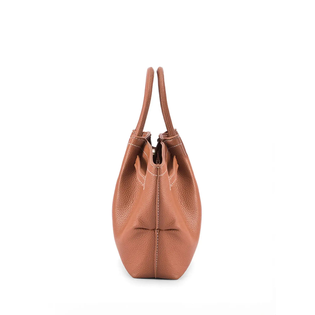 Monroe Windsor Tan Satchel bag - Lino Perros