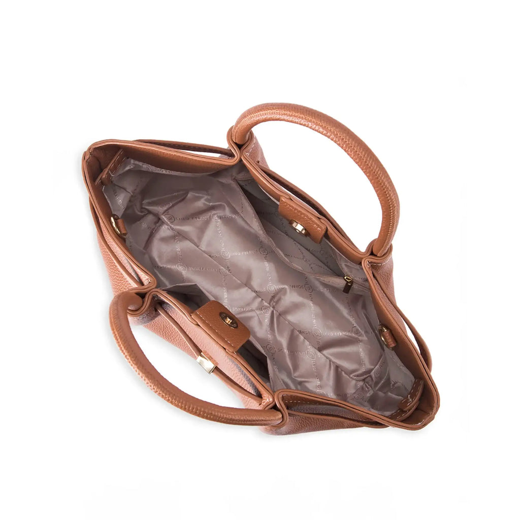 Monroe Windsor Tan Satchel bag - Lino Perros
