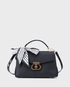 Ella Signature Black Satchel bag | Lino Perros