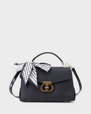 Ella Signature Black Satchel bag