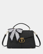 Ella Signature Black Satchel bag