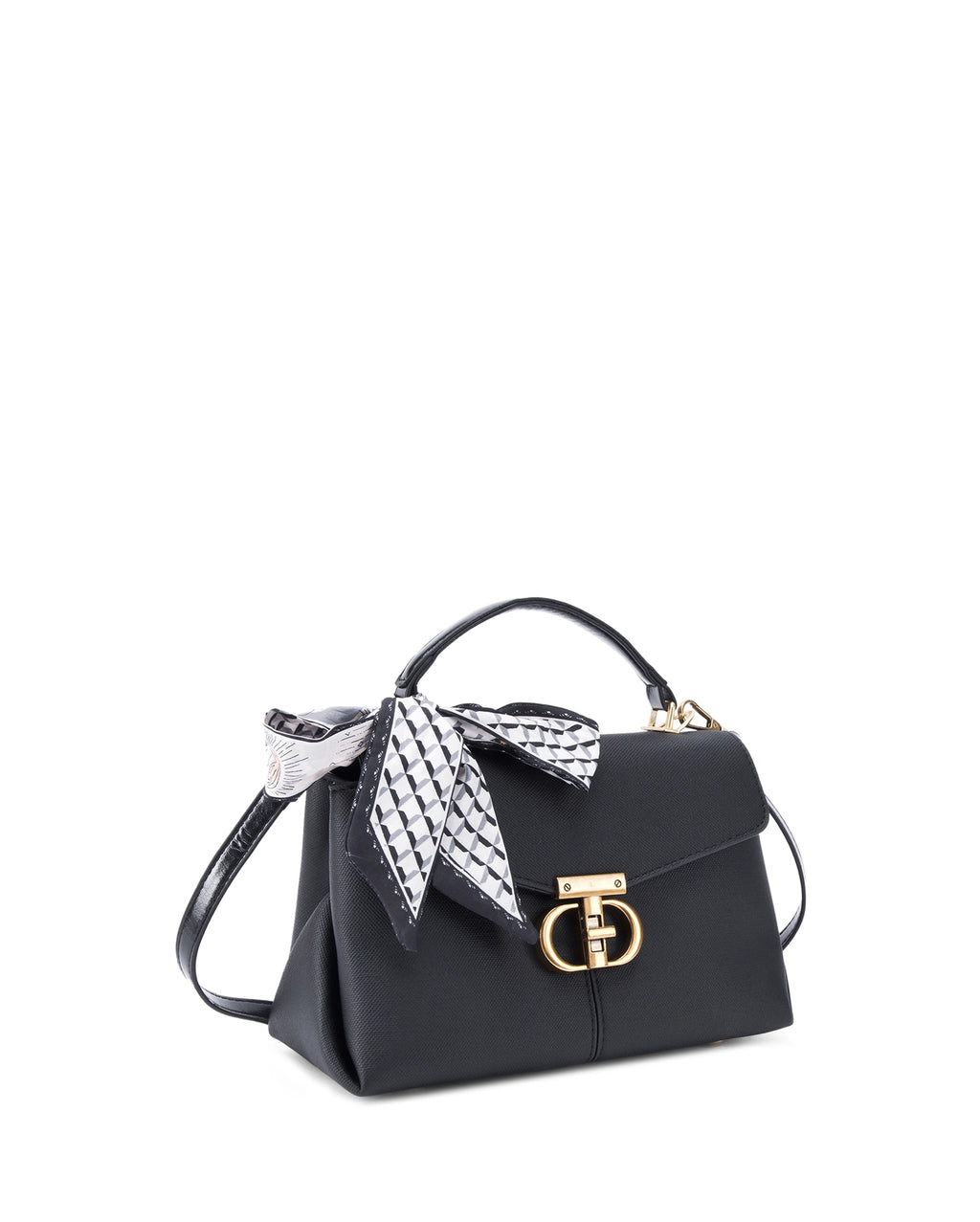 Ella Signature Black Satchel bag | Lino Perros