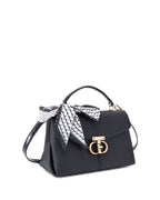Ella Signature Black Satchel bag
