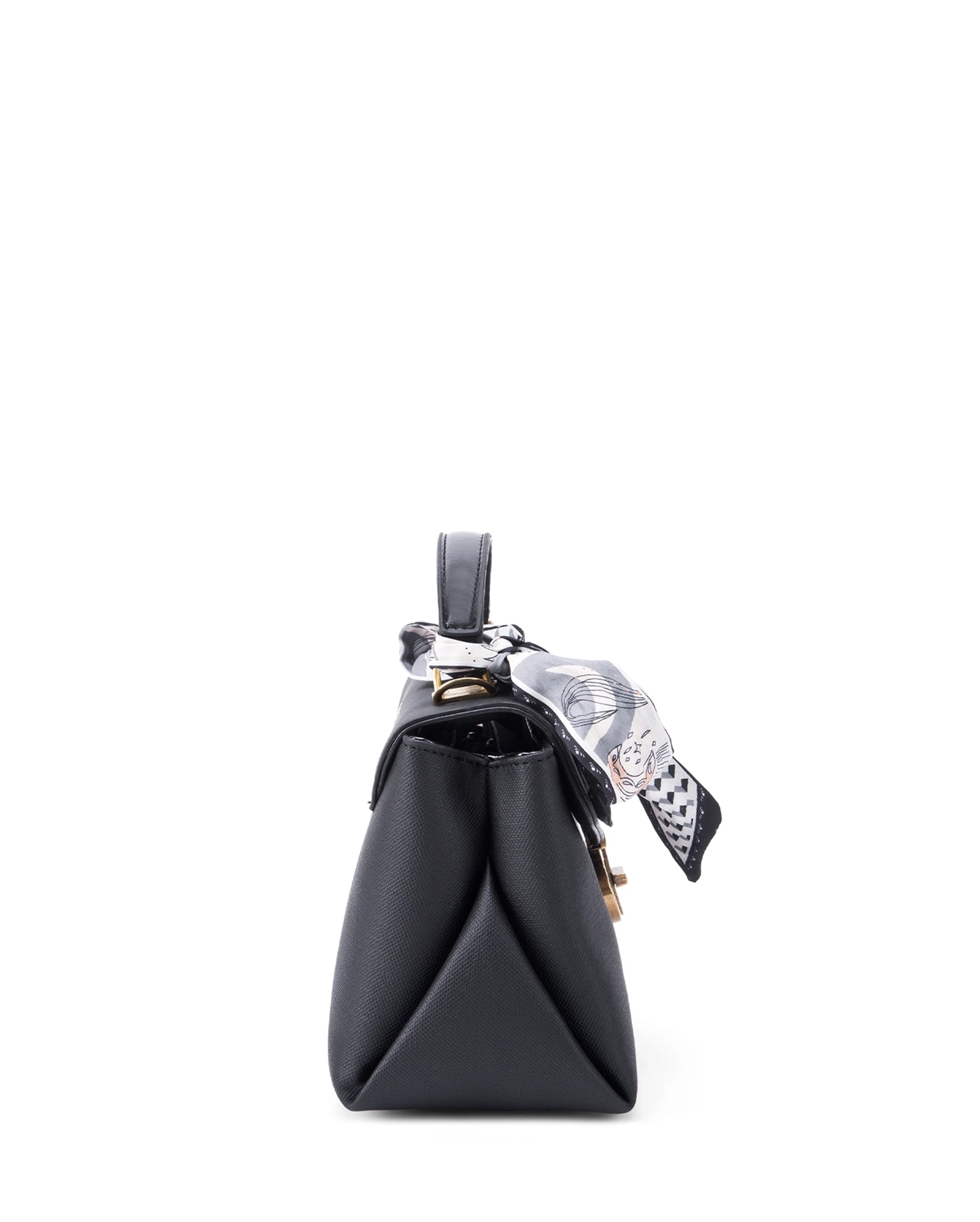 Ella Signature Black Satchel bag