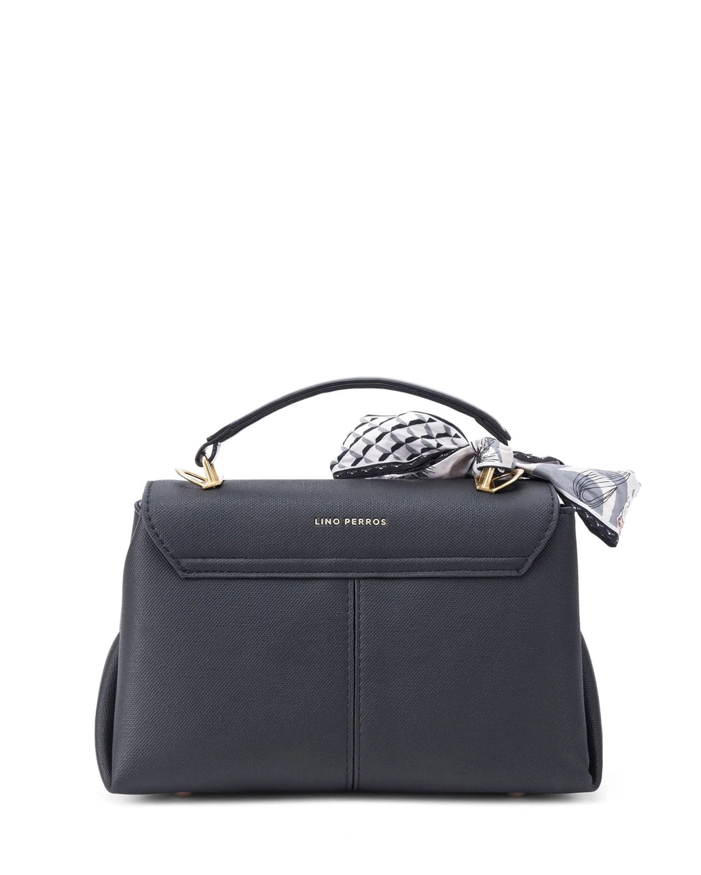 Ella Signature Black Satchel bag