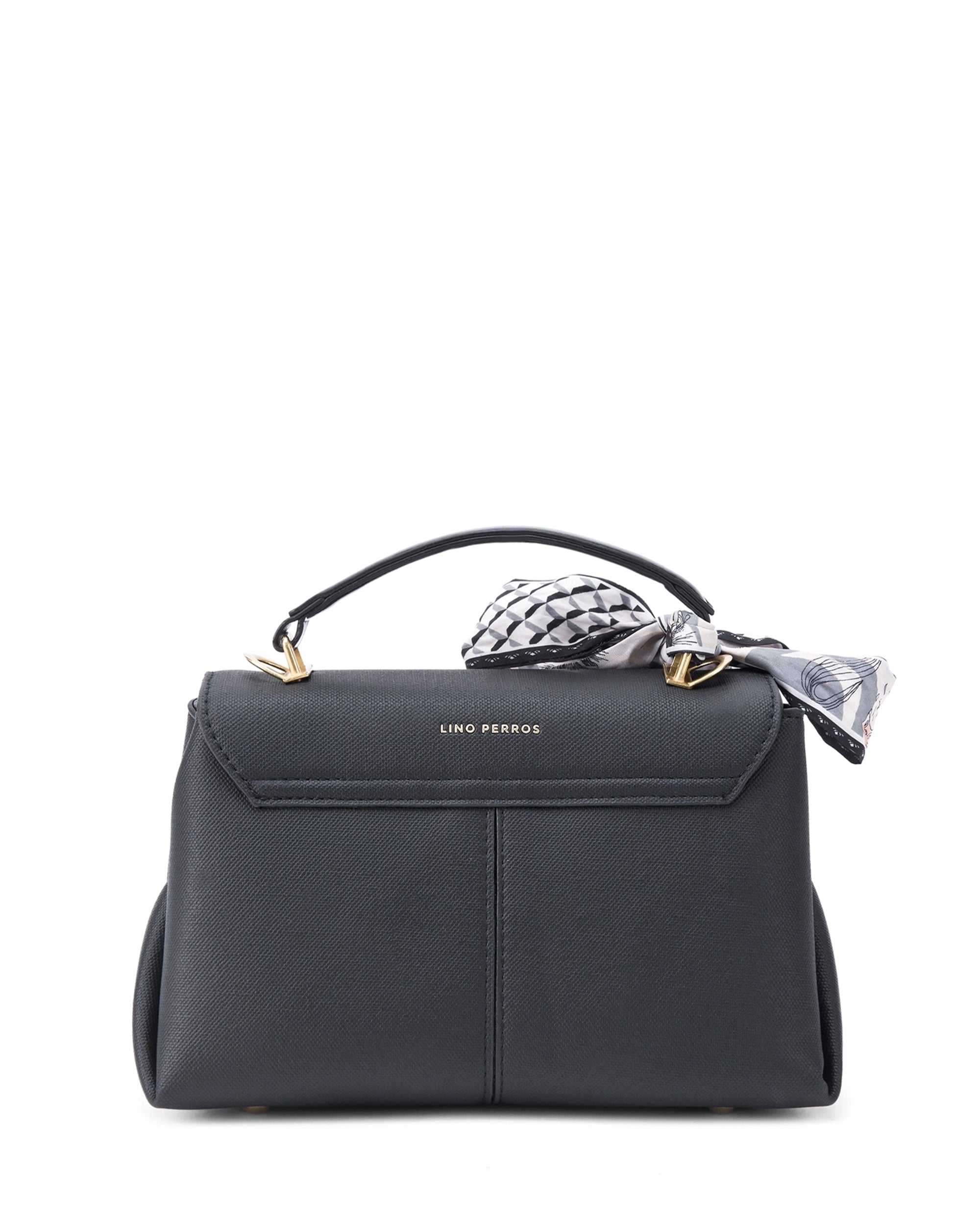 Ella Signature Black Satchel bag