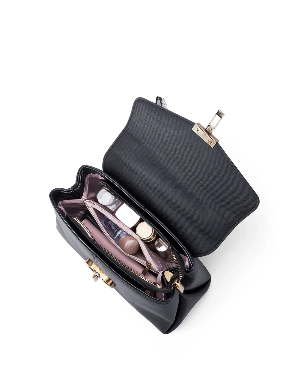 Ella Signature Black Satchel bag
