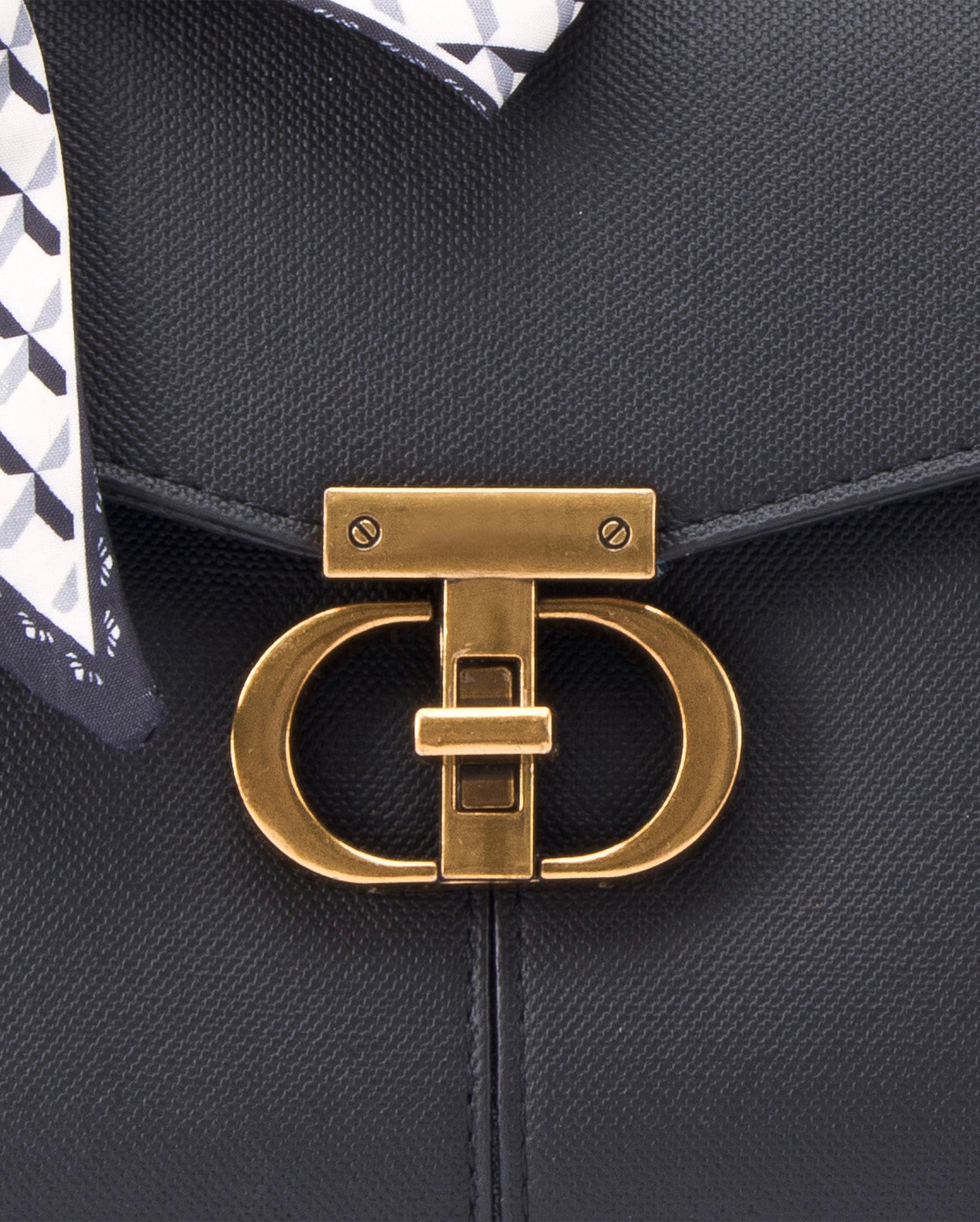 Ella Signature Black Satchel bag | Lino Perros