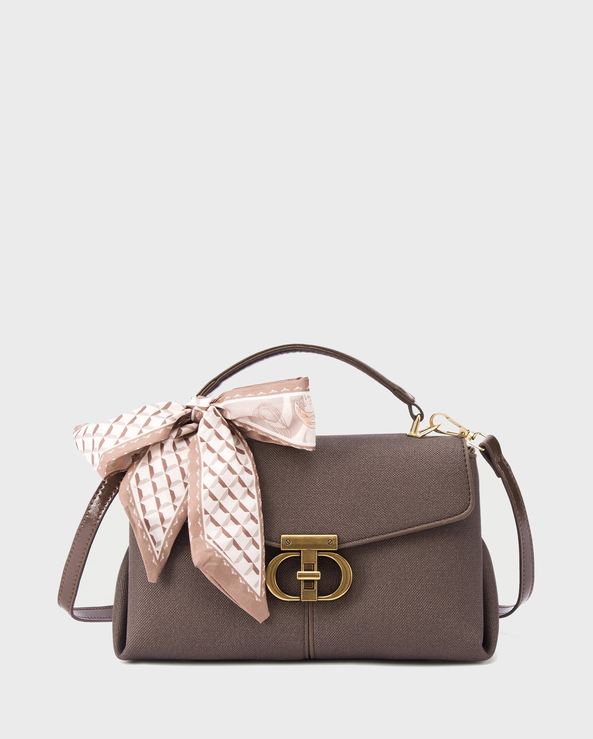 Ella Signature Coffee Satchel bag | Lino Perros