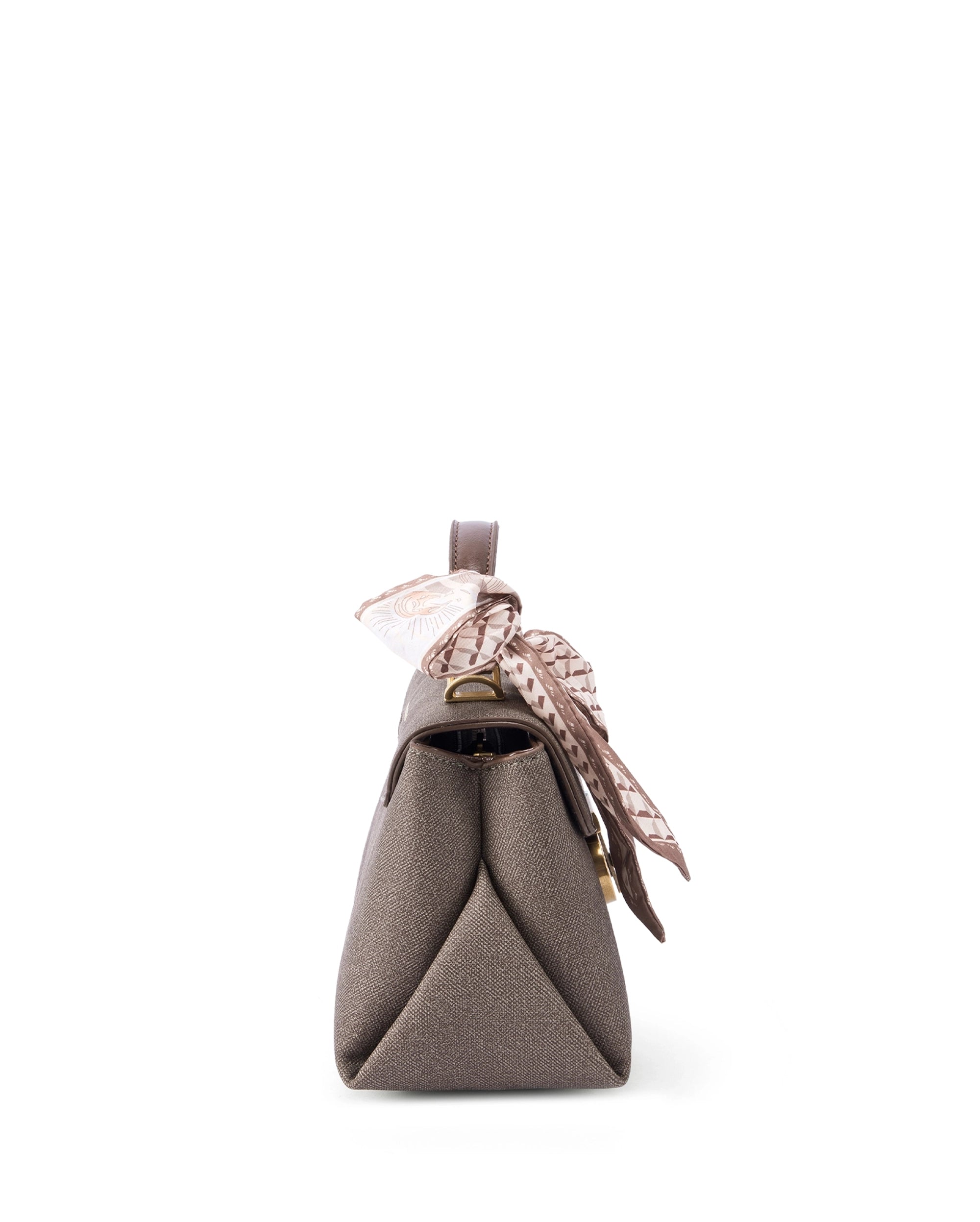 Ella Signature Taupe Satchel bag