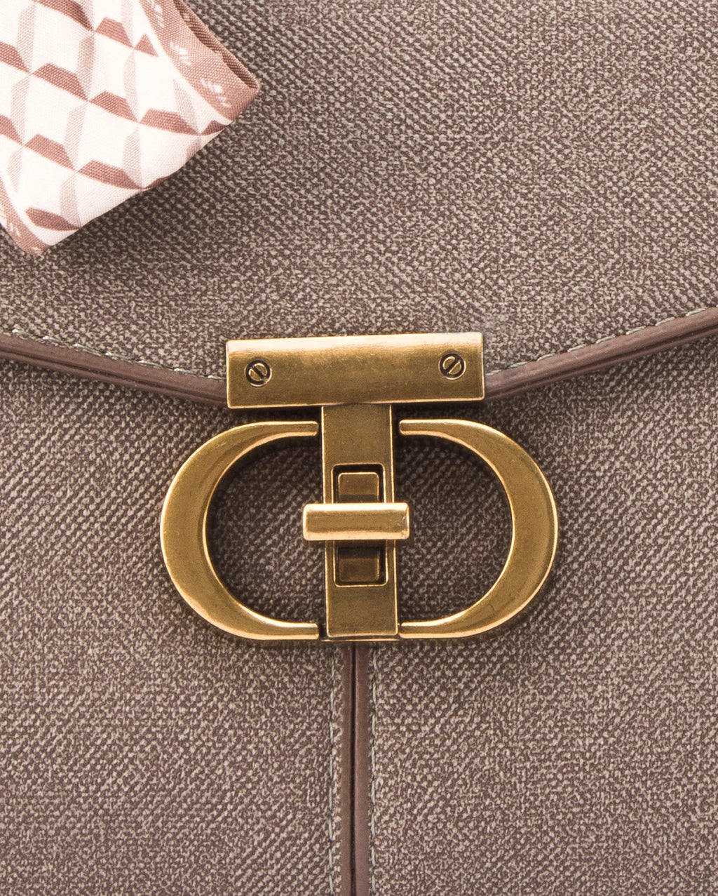 Ella Signature Taupe Satchel bag | Lino Perros