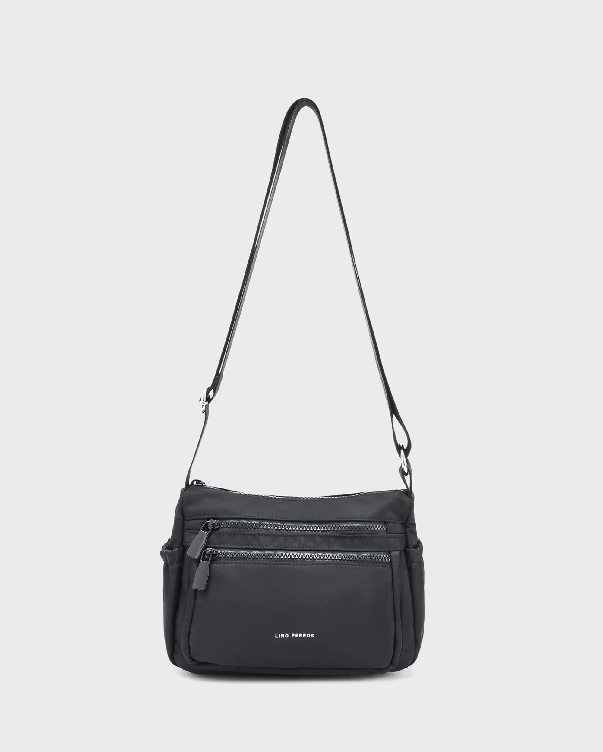 Harper Mode Black Sling Bag | Lino Perros