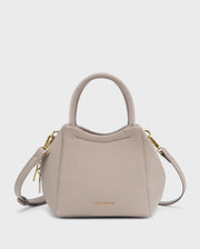 Ella Sculpt Beige Sling bag