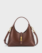 Ella Crescent Brown Handbag | Lino Perros
